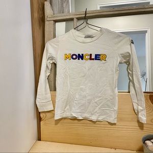 Moncler Long-Sleeve Logo Tee